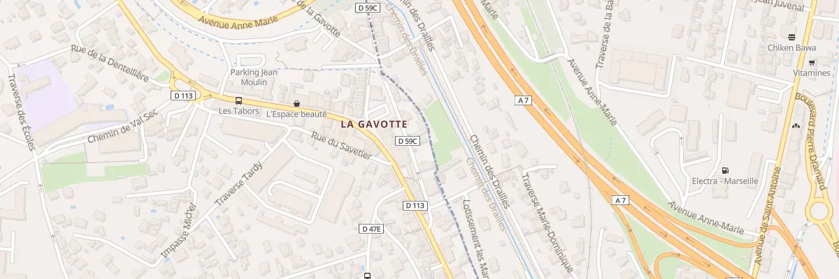 Plan du 8 Vte Vieille Route La Gavotte aux Pennes-Mirabeau