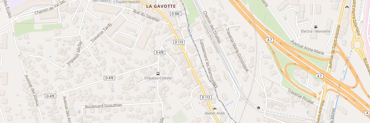 Plan du 41B Rte Departementale 113 aux Pennes-Mirabeau