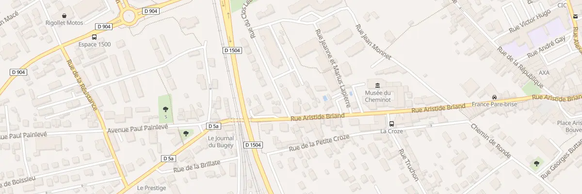 Plan du 60 Rue Aristide Briand à Ambérieu-en-Bugey