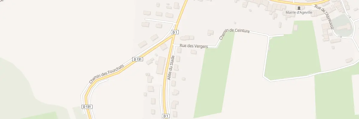 Plan du 3 All du Stade à Ageville