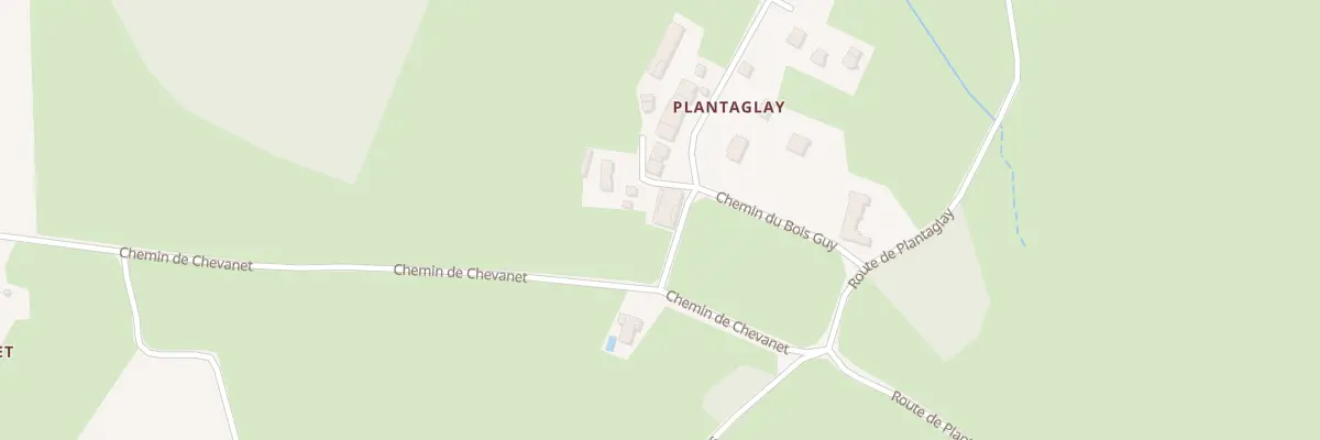 Plan du 5207 Plantaglay à Meillonnas