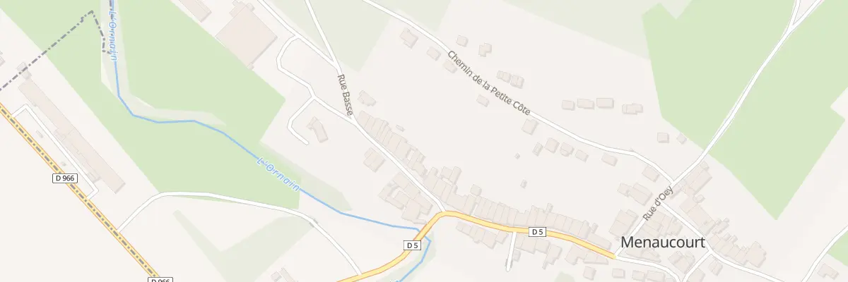 Plan du 14 Rue Basse à Menaucourt