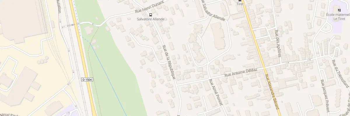 Plan du 130 Rue de la République à Ambérieu-en-Bugey