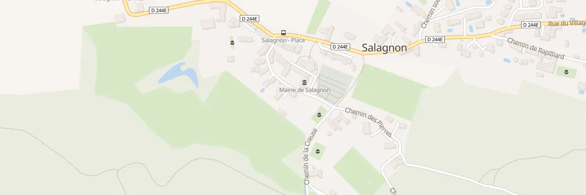 Plan du 88 Che de la Creuse à Salagnon