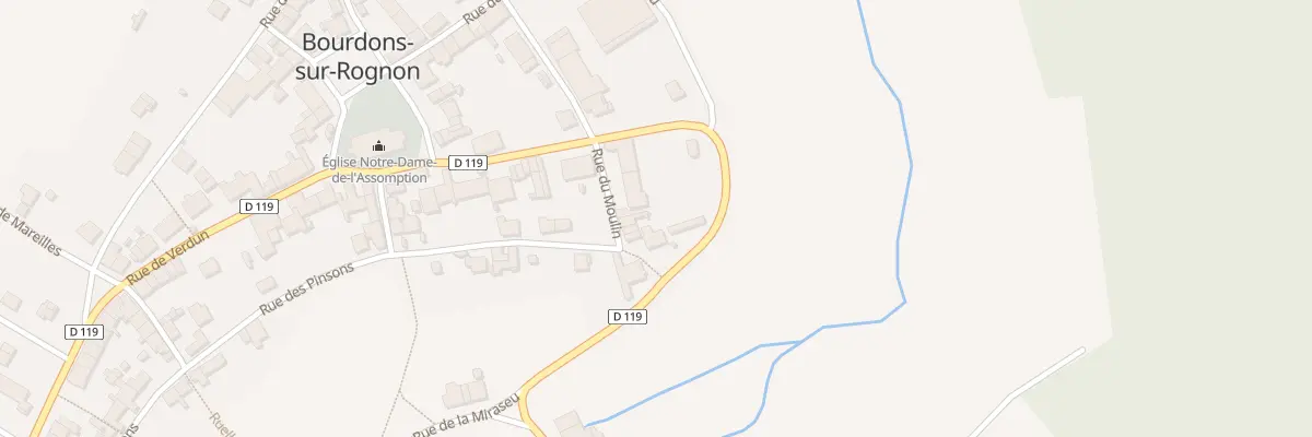 Plan du 4 Rue du Moulin à Bourdons-sur-Rognon