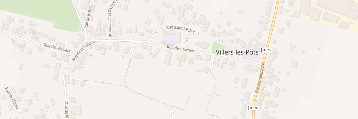 Plan du 13 Rue des Rosiers à Villers-les-Pots