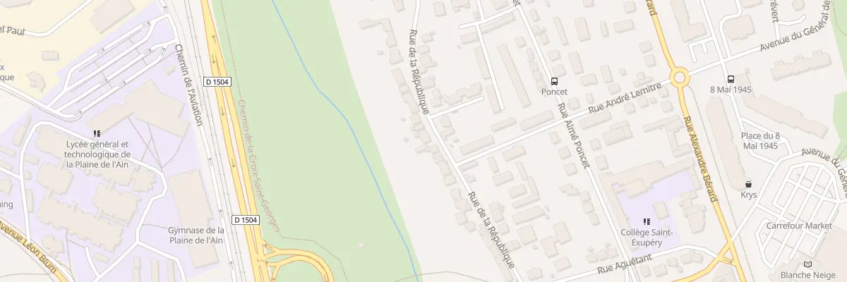 Plan du 133 Rue de la République à Ambérieu-en-Bugey