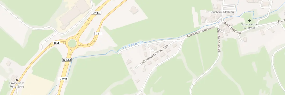 Plan du 164 Rte des Comtesses à Balanod