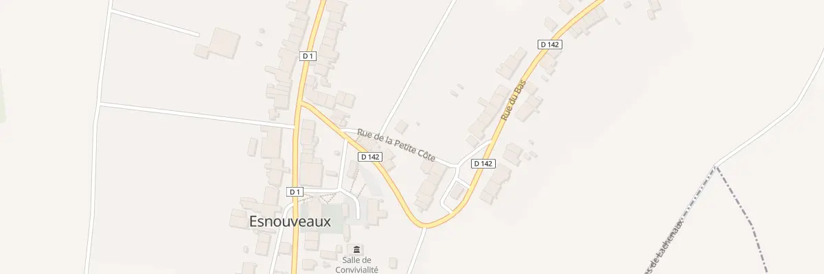 Plan du 9001 Le Trémignier Bas à Esnouveaux