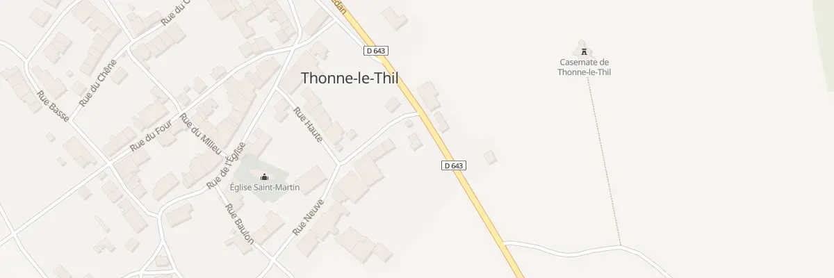Plan du 1 Rue de Sedan à Thonne-le-Thil