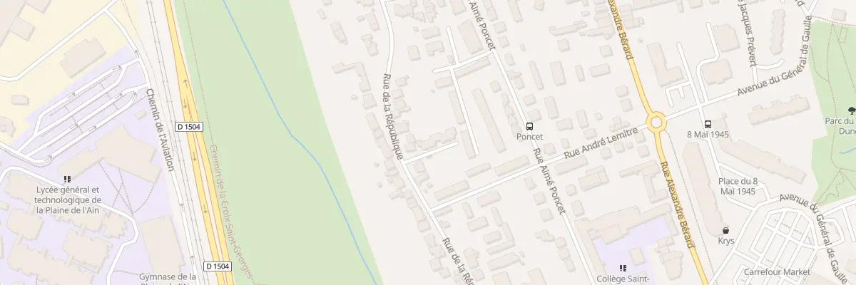 Plan du 86B Rue de la République à Ambérieu-en-Bugey