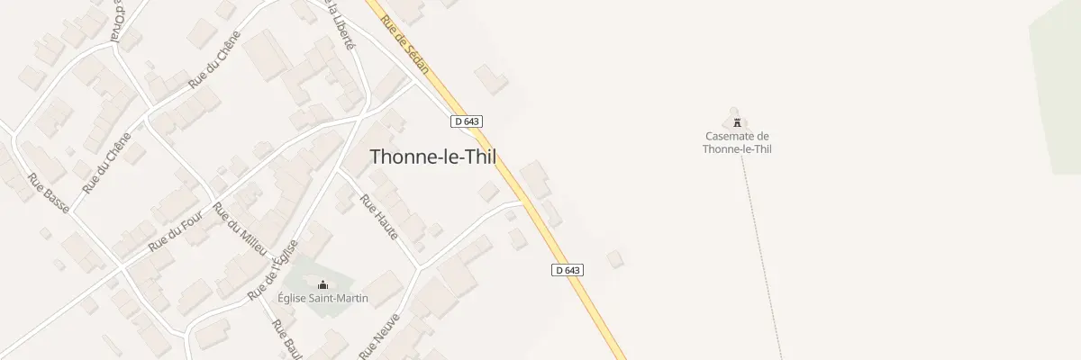 Plan du 6 Rue de Sedan à Thonne-le-Thil