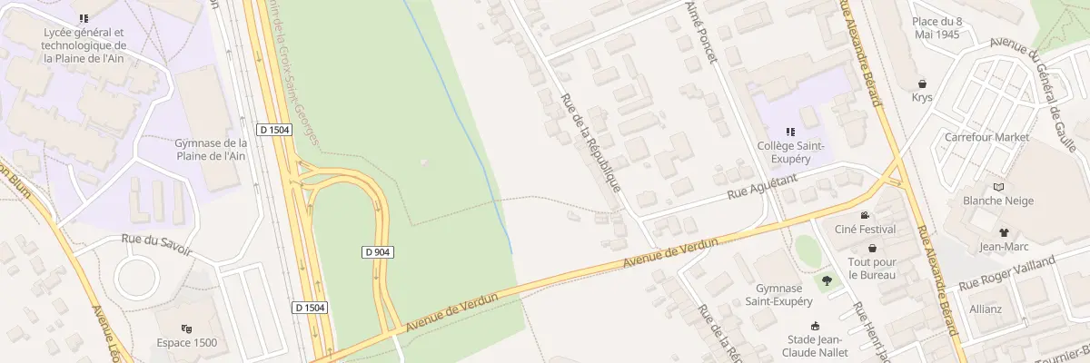 Plan du 107 Rue de la République à Ambérieu-en-Bugey