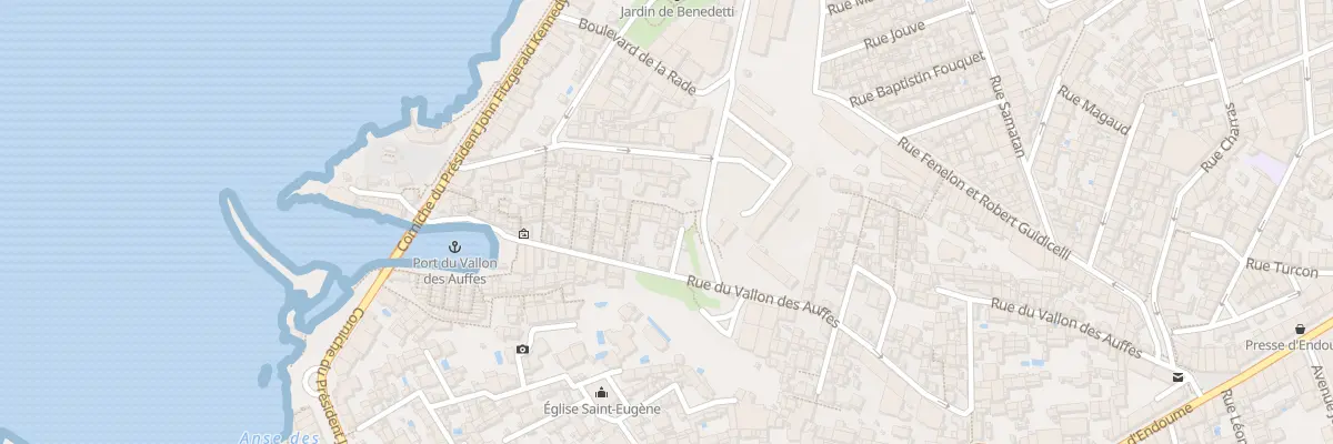 Plan du 106 Rue du vallon des auffes à Marseille 7e Arrondissement