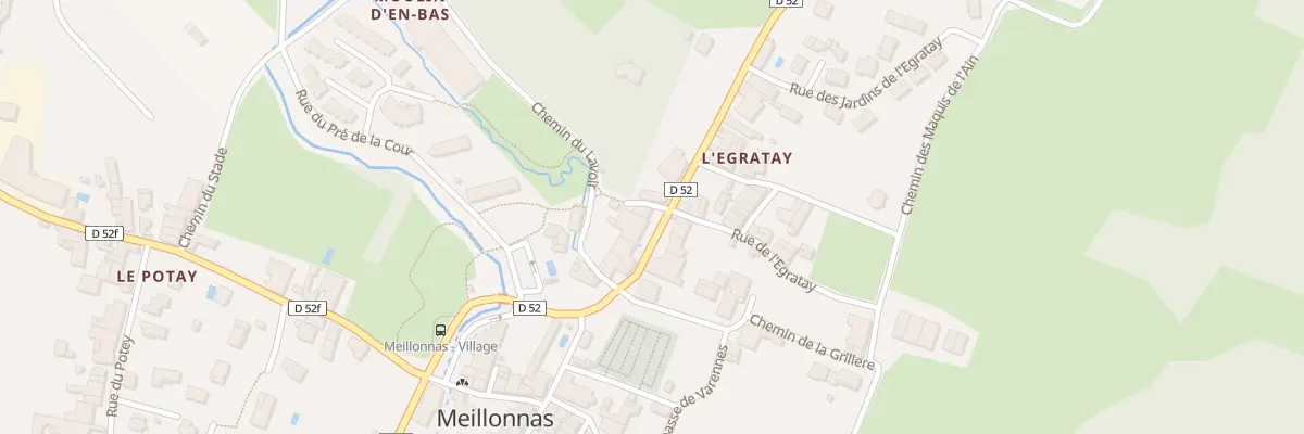 Plan du 5030 L’Egratay à Meillonnas
