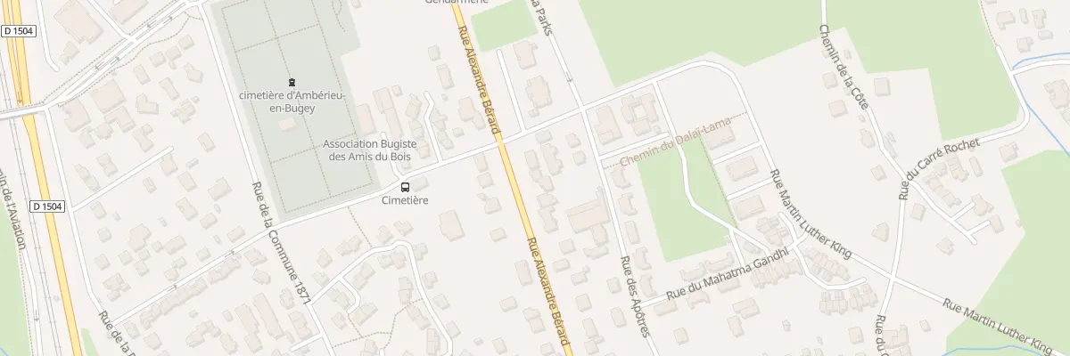 Plan du 176 Rue Alexandre Bérard à Ambérieu-en-Bugey