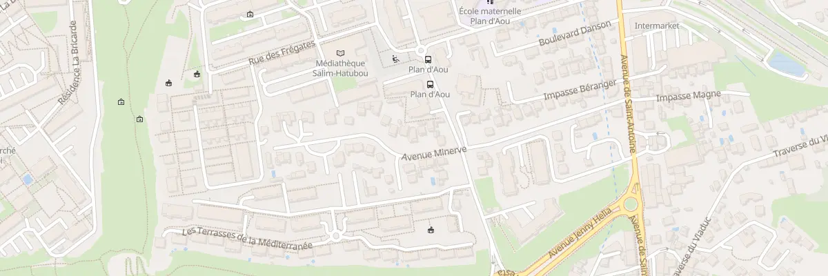 Plan du 17 Av Minerve à Marseille 15e Arrondissement