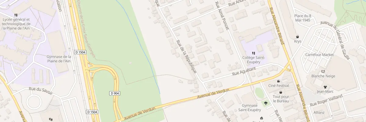 Plan du 109 Rue de la République à Ambérieu-en-Bugey