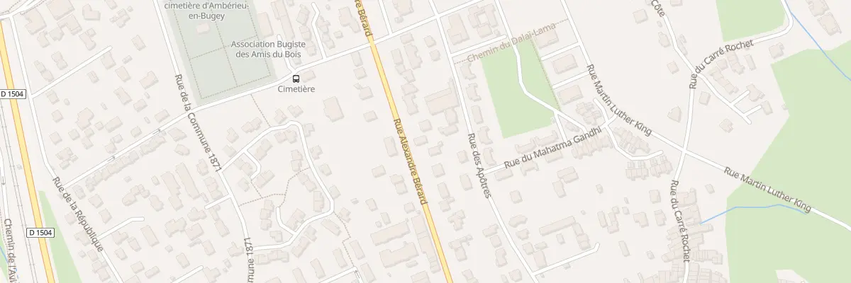 Plan du 164 Rue Alexandre Bérard à Ambérieu-en-Bugey
