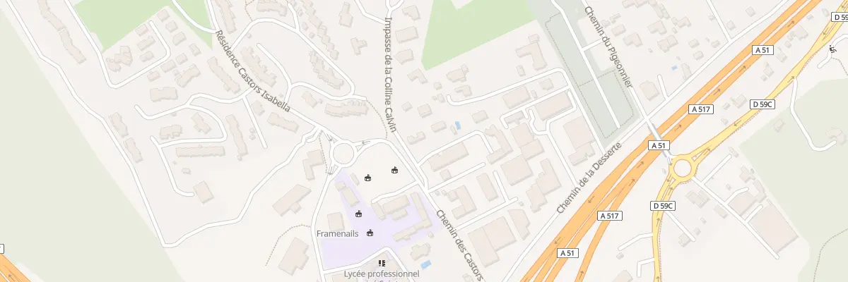 Plan du 1A Che des Castors Isabella à Septèmes-les-Vallons