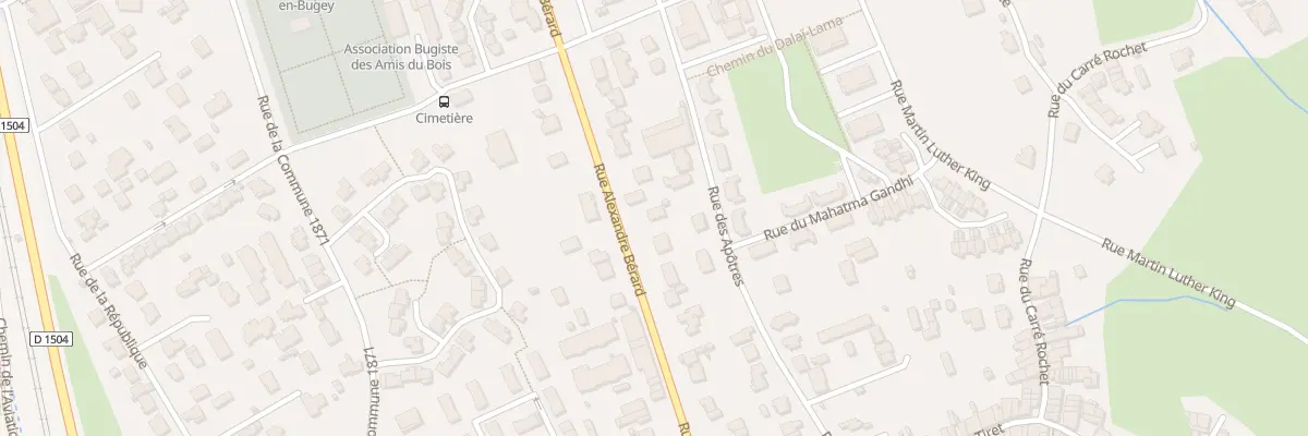 Plan du 162 Rue Alexandre Bérard à Ambérieu-en-Bugey