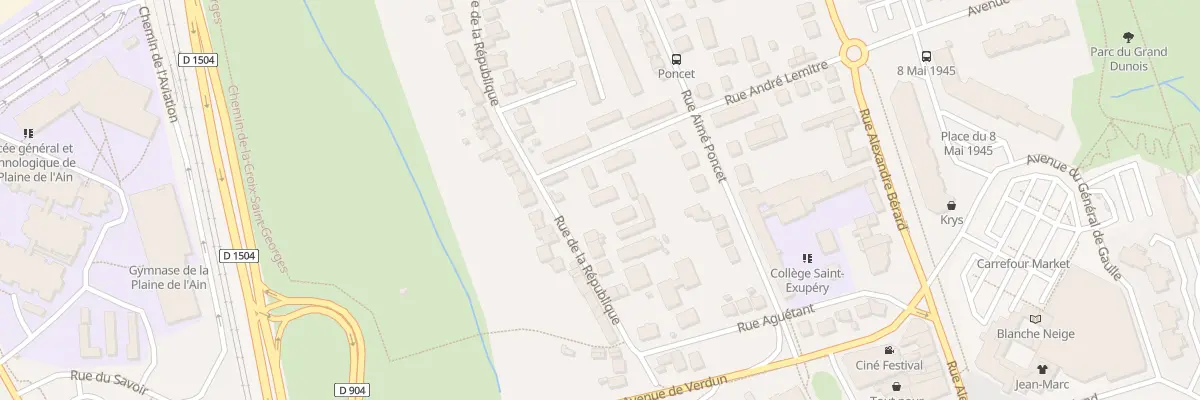 Plan du 78 Rue de la République à Ambérieu-en-Bugey
