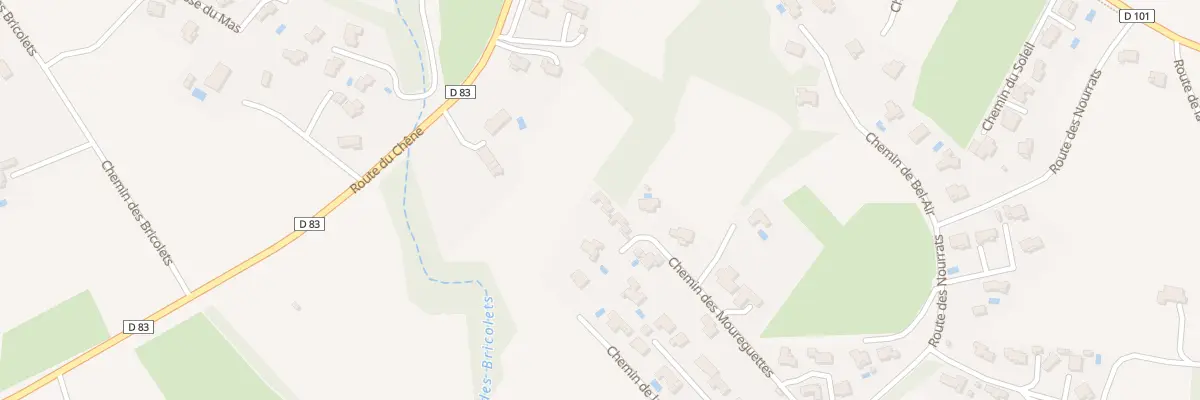 Plan du 244 Che des Moureguettes à Gargas