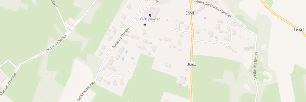 Plan du 5368 Rte du Montey à Parmilieu