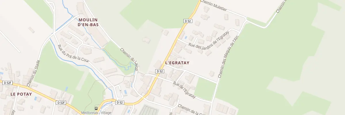 Plan du 5519 L’Egratay à Meillonnas