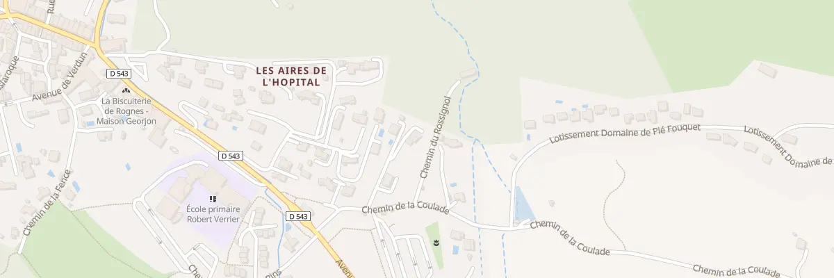 Plan du 5210 Che de la Coulade à Rognes