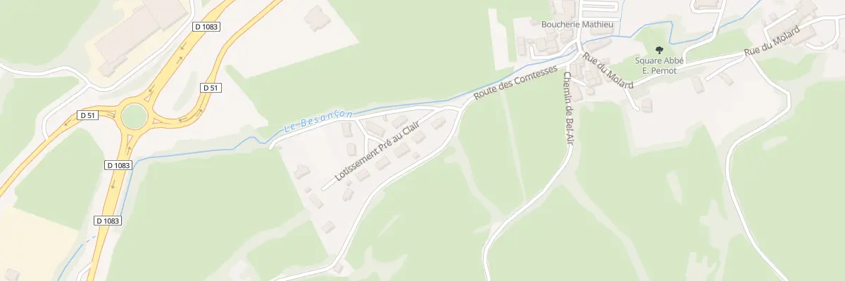 Plan du 184 Rte des Comtesses à Balanod