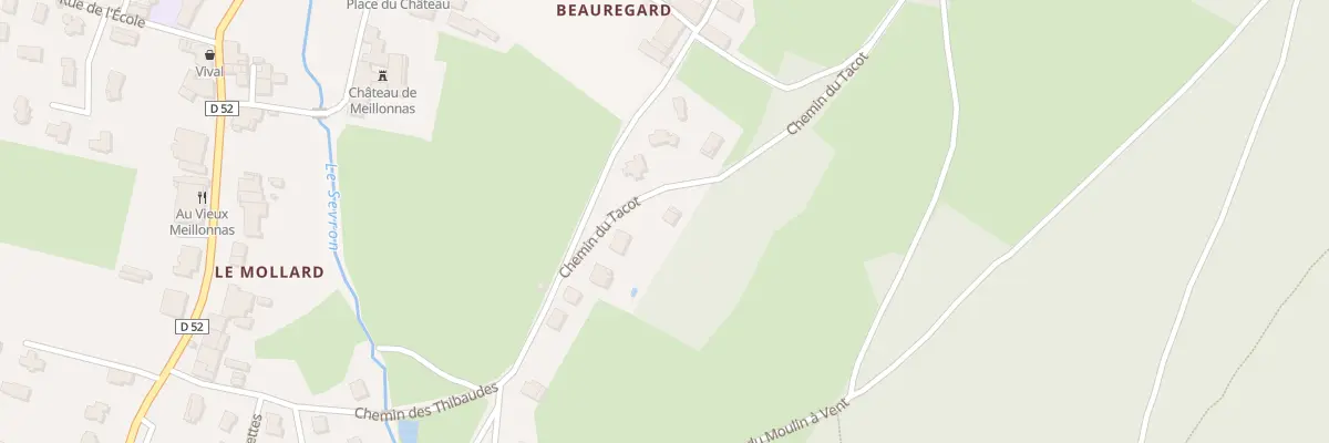 Plan du 5498 Che du Tacot à Meillonnas