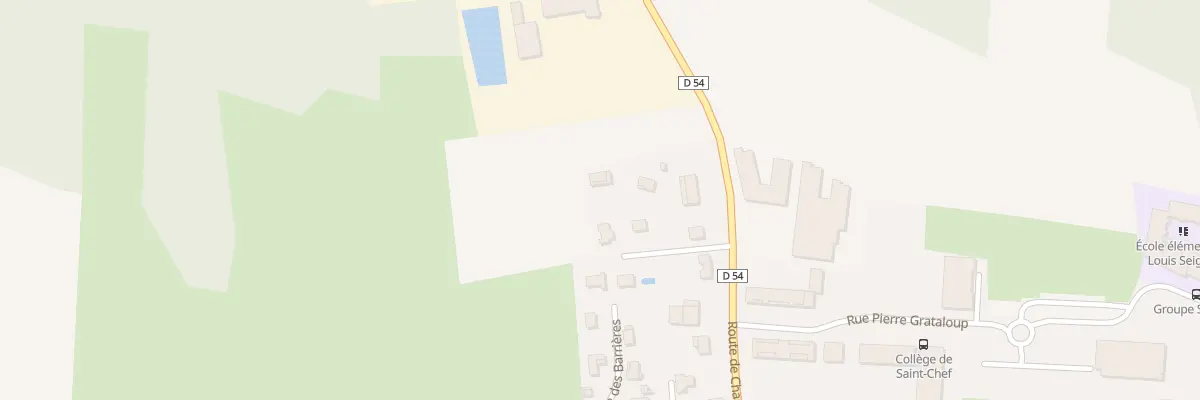Plan du 13 Rte de Chamont à Saint-Chef