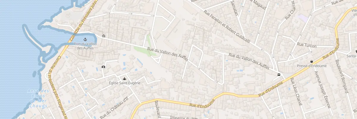 Plan du 87 Rue du vallon des auffes à Marseille 7e Arrondissement