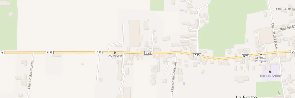Plan du 650 Rte de la Cote Saint Andre à La Frette