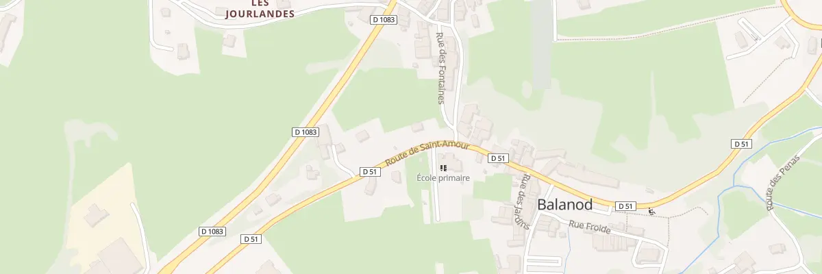 Plan du 594 Rte de Saint Amour à Balanod