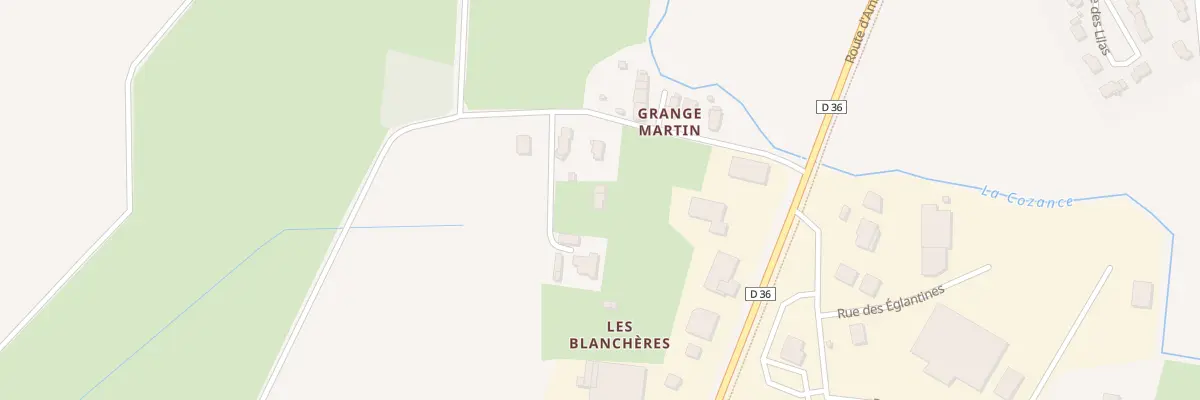 Plan du 213 Che des Blanchères à Ambronay