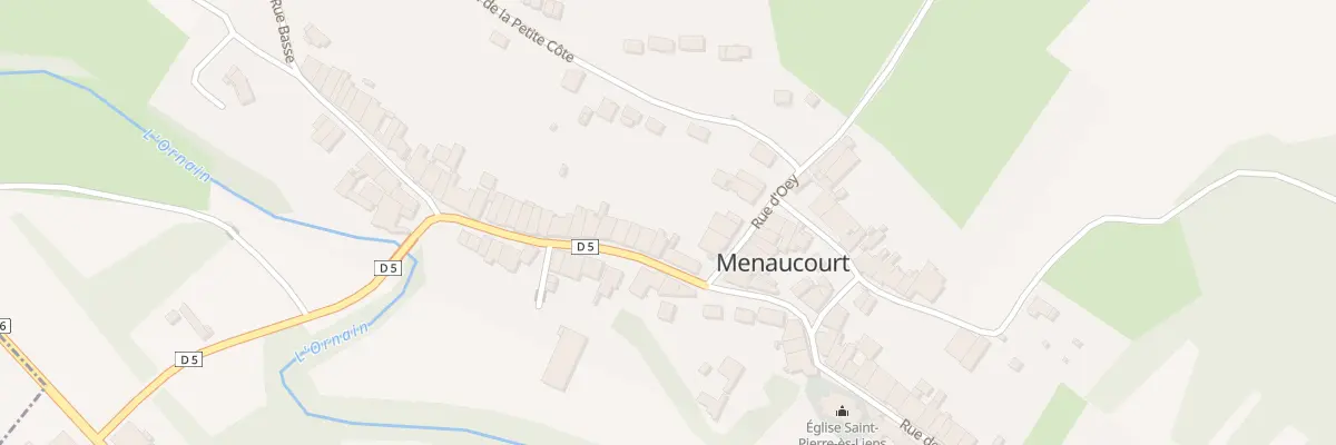 Plan du 6 Rue du Moulin à Menaucourt
