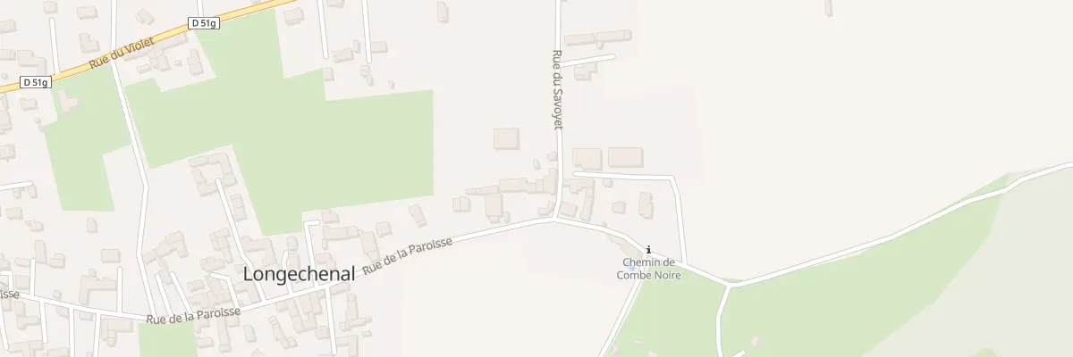 Plan du 597 Rue de la Paroisse à Longechenal