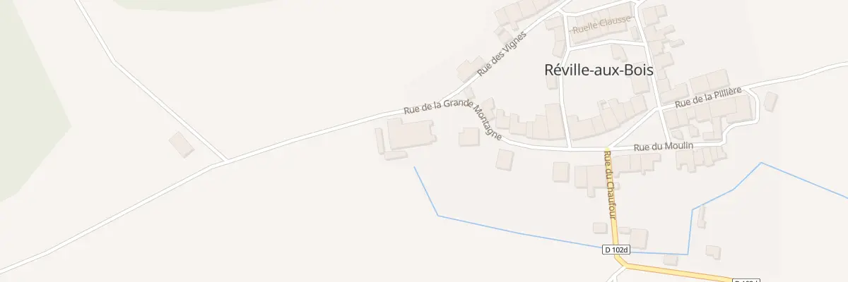 Plan du 13 Rue de la Grande Montagne à Réville-aux-Bois