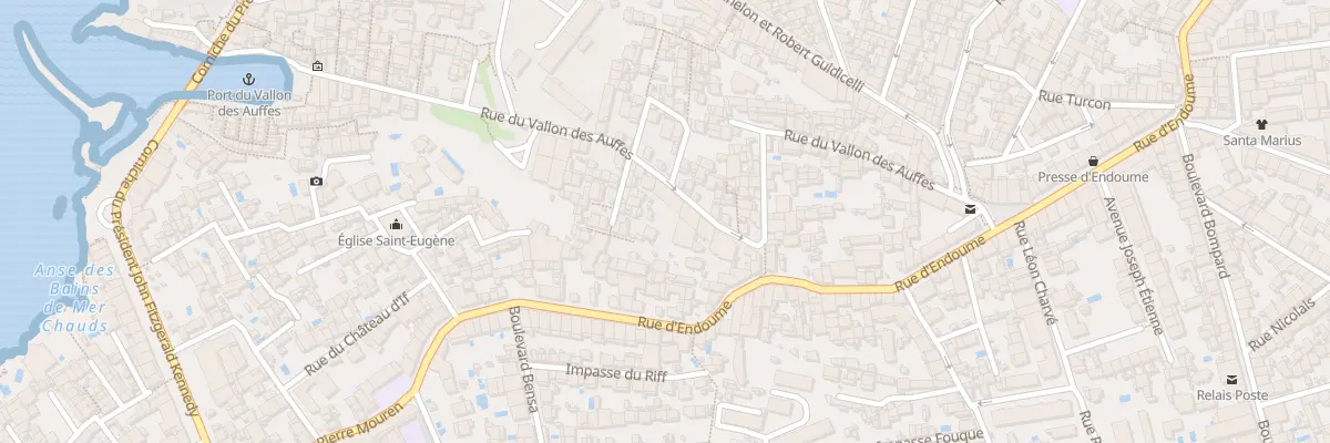 Plan du 71 Rue du vallon des auffes à Marseille 7e Arrondissement