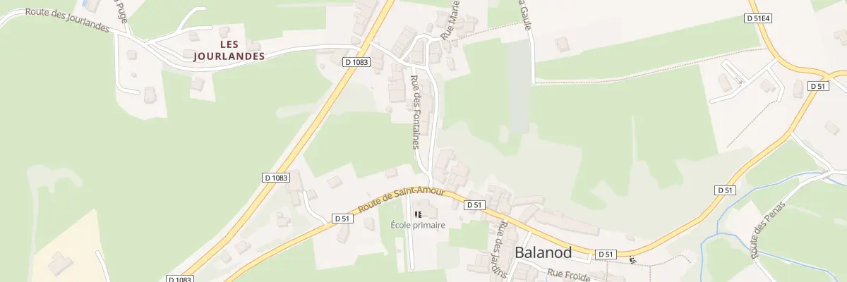 Plan du 169 Rue des Fontaines à Balanod