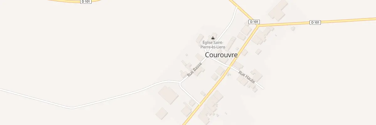 Plan du 2 Rue Basse à Courouvre