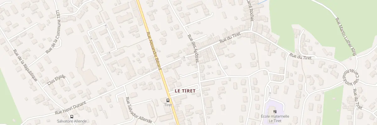 Plan du 8 Rue du Tiret à Ambérieu-en-Bugey