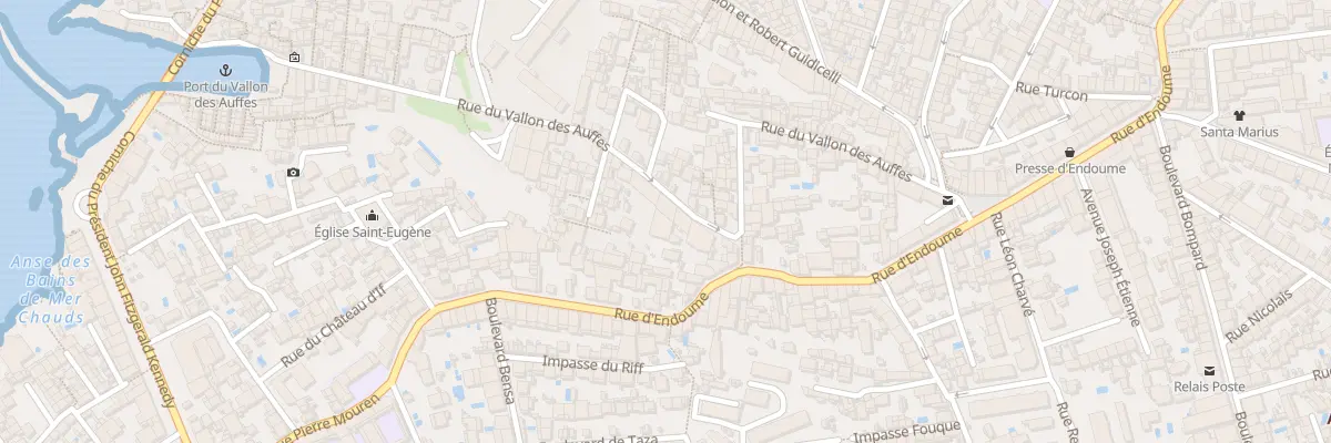 Plan du 67 Rue du vallon des auffes à Marseille 7e Arrondissement