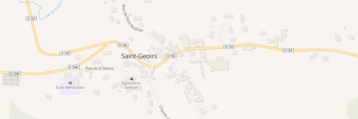 Plan du 25 Rte de St Michel de St Geoirs à Saint-Geoirs