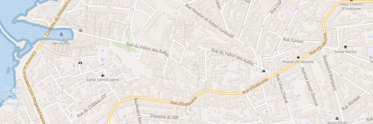 Plan du 76 Rue du vallon des auffes à Marseille 7e Arrondissement