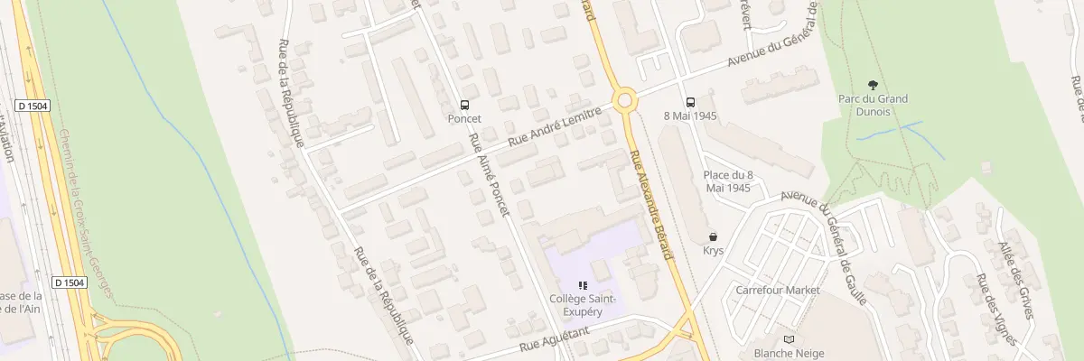 Plan du 14 Rue Aimé Poncet à Ambérieu-en-Bugey