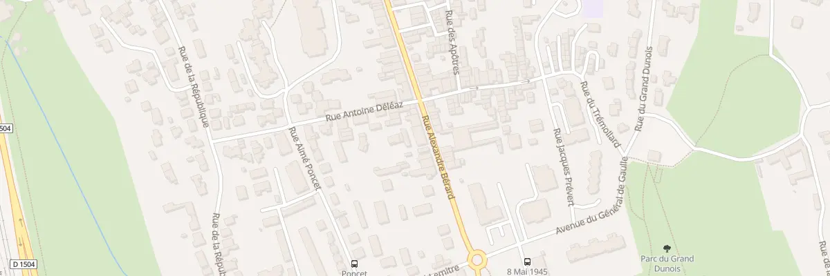 Plan du 101 Rue Alexandre Bérard à Ambérieu-en-Bugey