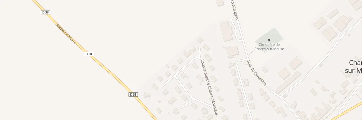 Plan du 15 Vc Lot Le Champ Monsieur à Charny-sur-Meuse